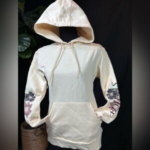 NWT- Adidas Peach Hoodie with Floral Design